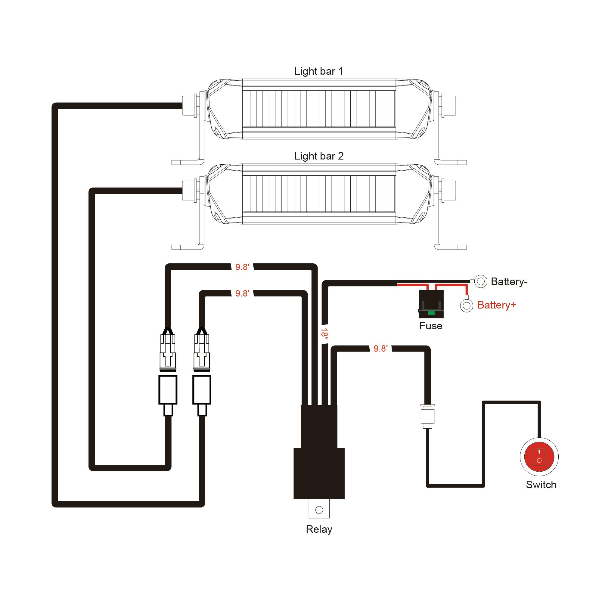 ARC Lighting 84002 Wiring Harness, 2 Outputs (1 EA)